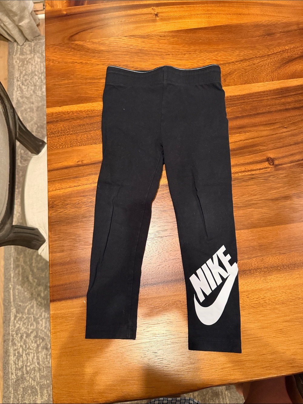 Nike Black Leggings with White Logo